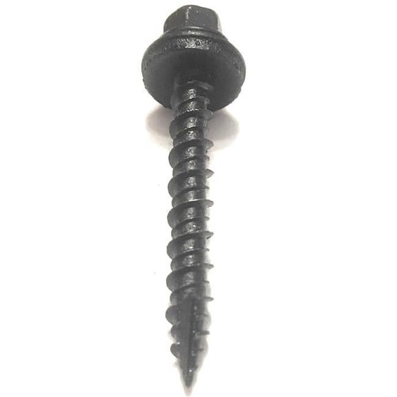 LB 10 x 1.5 in. Metal to Wood Self-Drilling Roofing Screws, Black