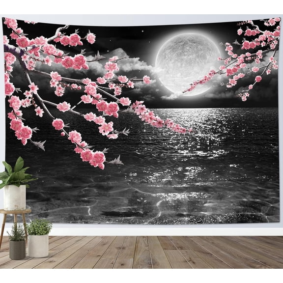LB Classroom Boho Tapestry Rainbow Room Decor for Girls- Cute Stars White Cloud Pink Tapestries Wall Hanging for Nursery Kids Bedroom Living Room Dorm Party Wall Decor, 60x50 inches