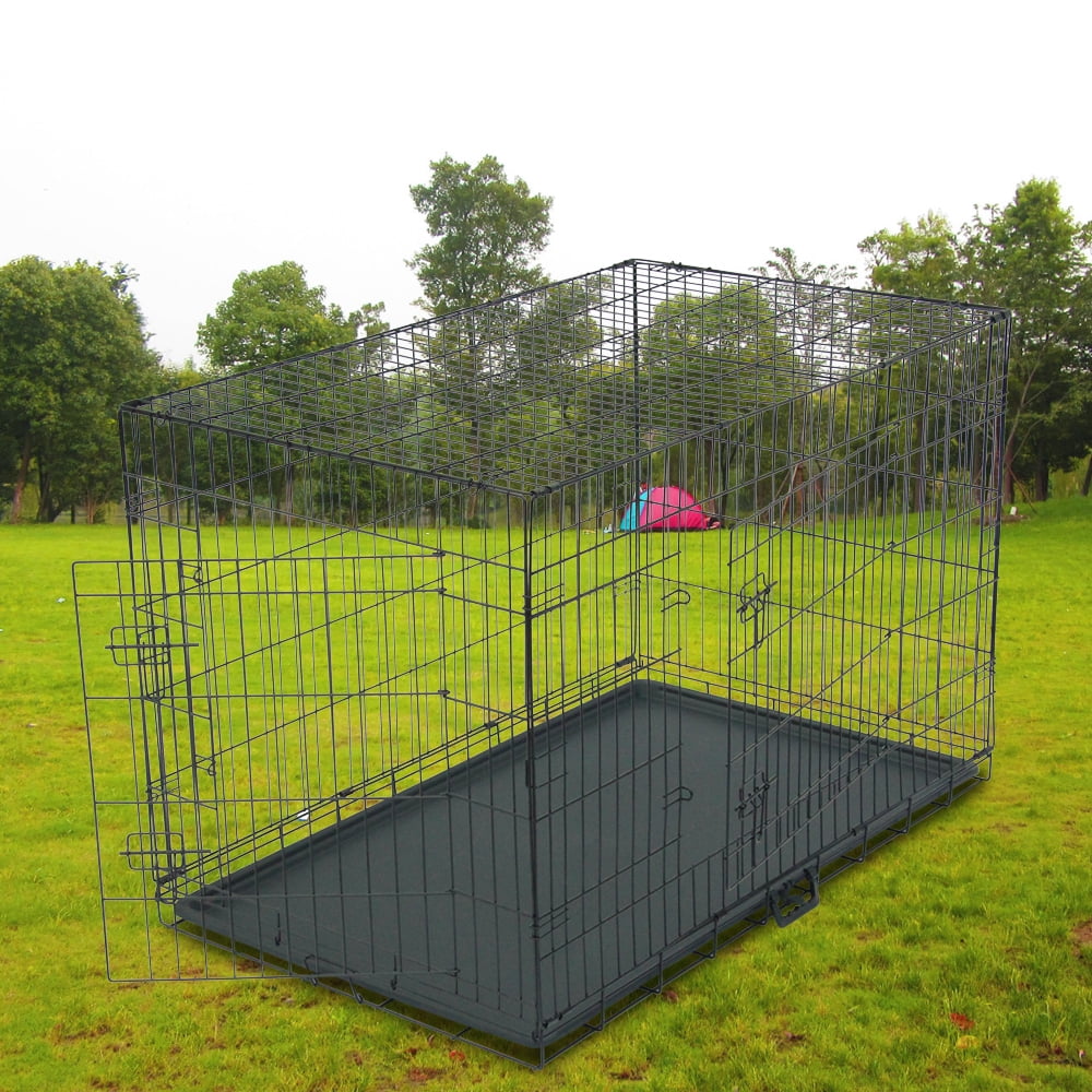 LB Dog Wire Dog Crate with Tray, XX-Large, 48"L LB Dog Wire Dog Crate with Tray, XX-Large, 48"L