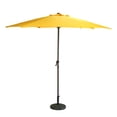 thumbnail image 1 of LB International 7.5' Octagon Solid Outdoor Patio Market Umbrella with Hand Crank - Yellow, 1 of 4