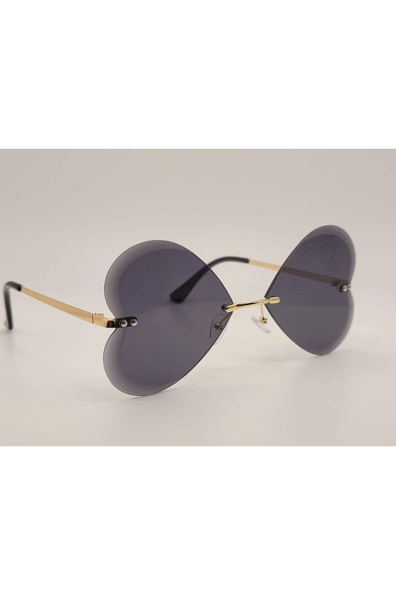 LB diamond - Heart Shape Heart Sunglasses Retro Vintage Boho