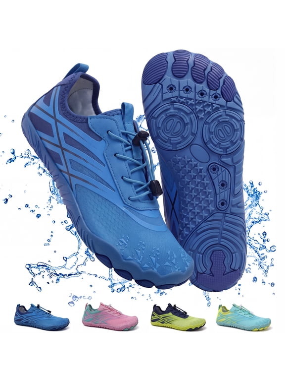 Barefoot Water Shoes for Women Men Wide Toe Box Non-Slip Quick-Dry for Beach Hiking Swim Aqua Shoes Pool Walking