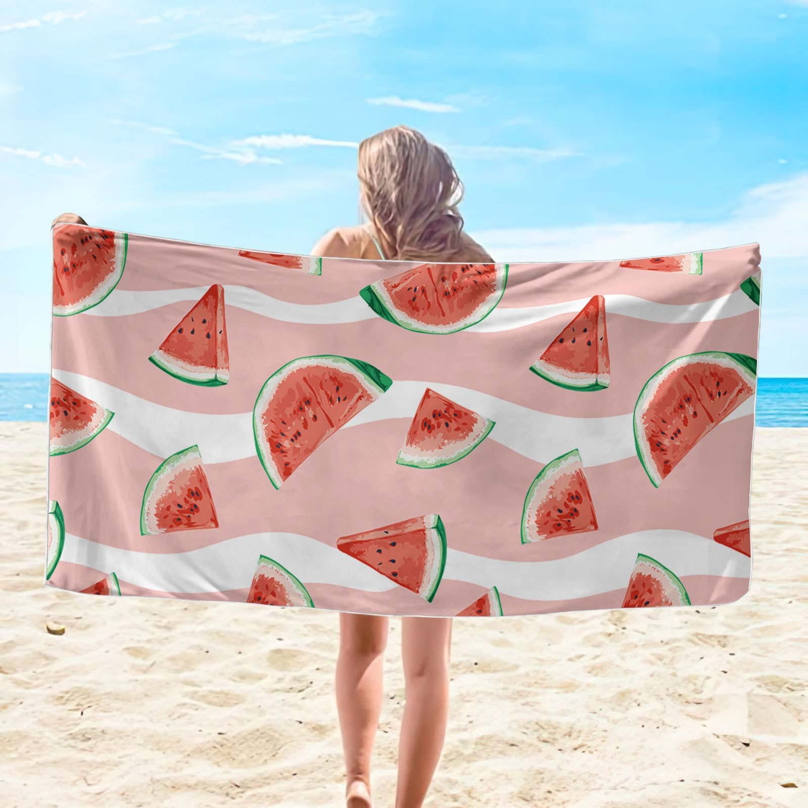 LBCHEN Beach Towels Super Lightweight Colorful Bath Towel Sandproof