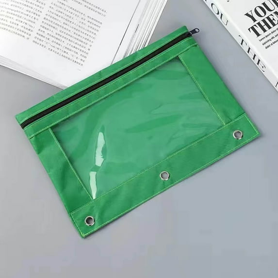 LBCHEN Clearance Deals Practical Three-Hole Pencil Case Single Zipper Transparent Pvc Document Storage Bag Detachable Folder Large Capacity Pencil Case