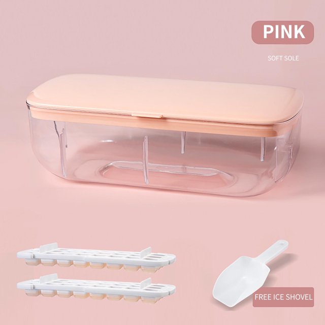 LBCHEN Ice Tray Silicone Ice Tray Ice With Lid Ice Storage Box Home Ice