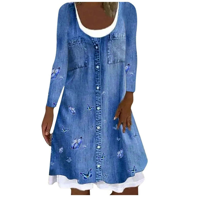 Womens petite shirt dress top