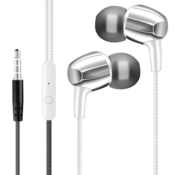 LBECLEY Headphones for Android Phones Earphones in Ear Headphones with Microphone 3.5Mm Wired Earbuds for Ios and Android Smartphones Laptops Mp3 Gaming Walkman Wireless Earbuds with Wi White One Size