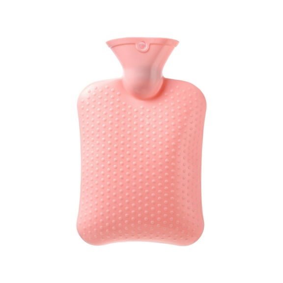 LBECLEY Heating Pad Hand 1 Liter Large Capacity Hot Water Bottle Classic Hot Water Bag Does Not Leak Hot Water Bag Easy To Use To Abdominal Winter Christmas Valentine's Activated Heat Pack Red