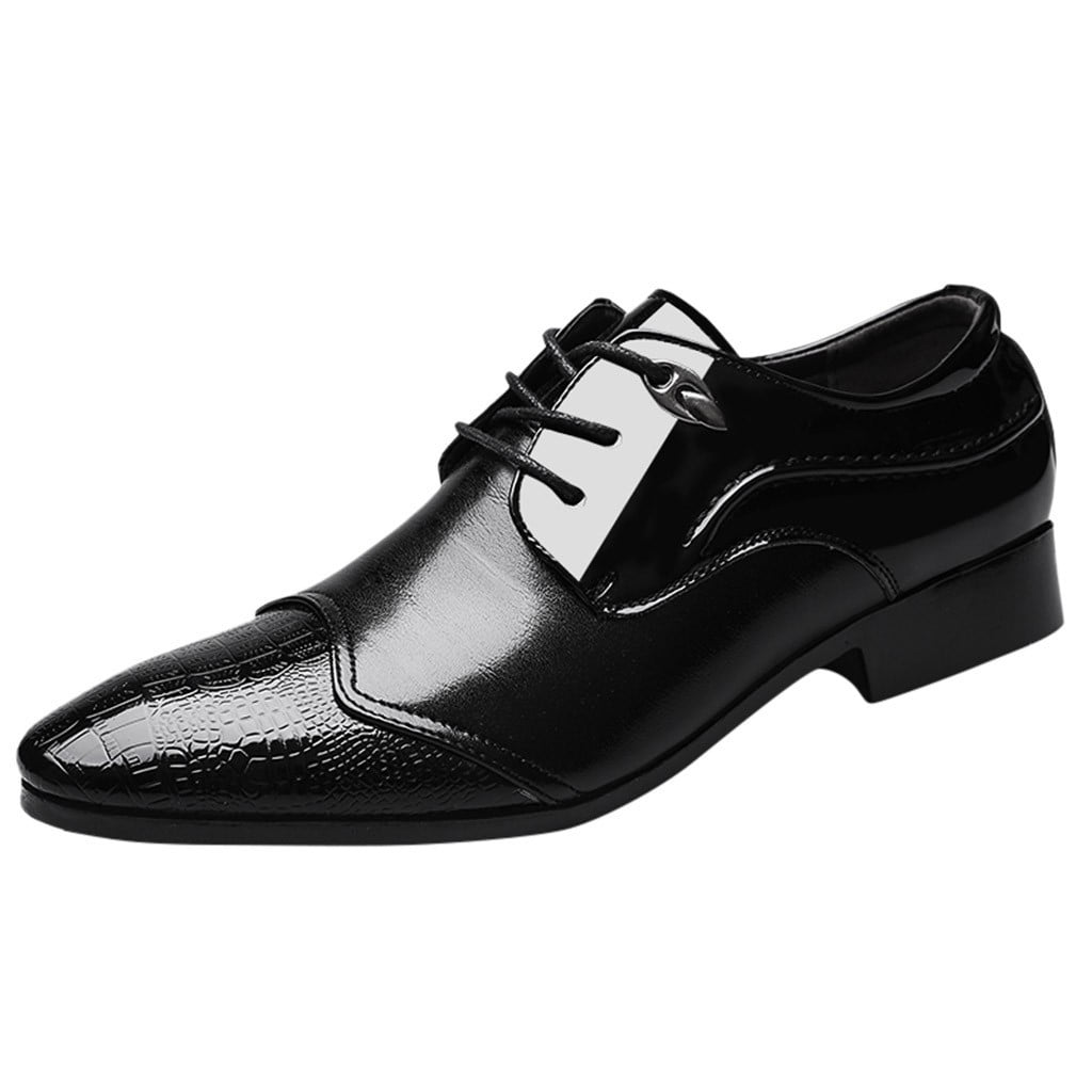LBECLEY Mens Dress Shoes Comfortable Male Casual Leather Shoes Suit