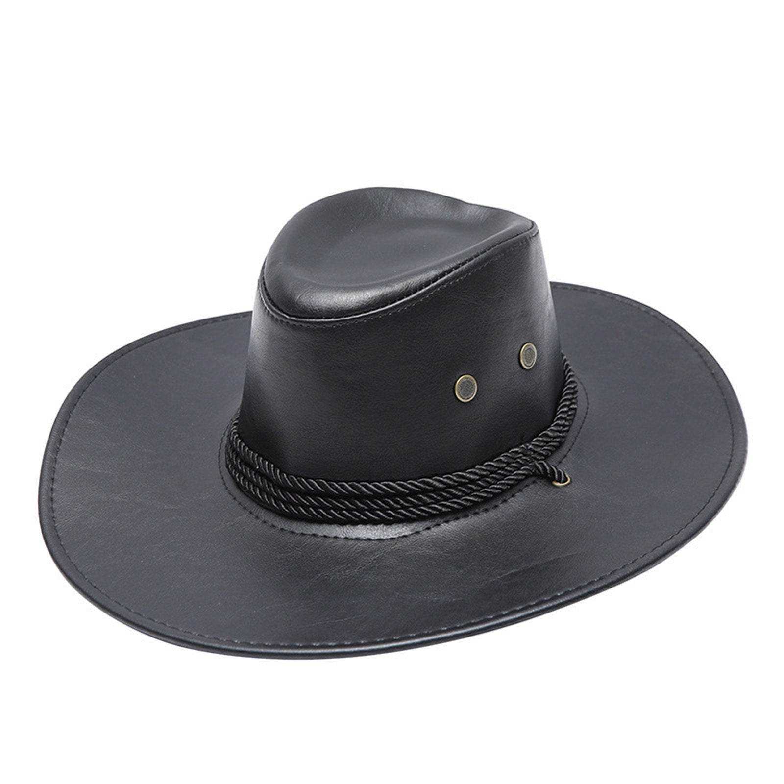 LBECLEY Plain Cowboy Hats for Men Sun Solid Fashion Western