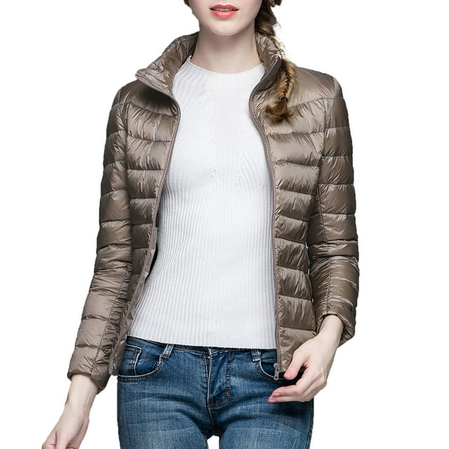 LBECLEY Plus Size Jackets for Women 3X Women's Winter Thin and Light ...