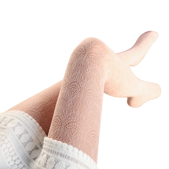 LBECLEY Plus Size Pattern Tights Socks Lace Carved Retro Transparent Slim Pantyhose Women Hollow Stocking Stockings Tights Tights Dark Fishnet Stockings Pink One Size