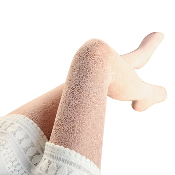 LBECLEY Plus Size Pattern Tights Socks Lace Carved Retro Transparent Slim Pantyhose Women Hollow Stocking Stockings Tights Tights Dark Fishnet Stockings Pink One Size