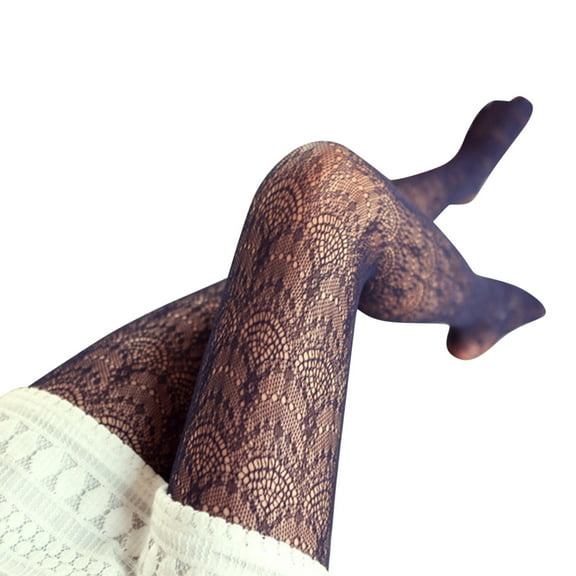 LBECLEY Plus Size Pattern Tights Socks Lace Carved Retro Transparent Slim Pantyhose Women Hollow Stocking Stockings Tights Tights Dark Fishnet Stockings Navy One Size