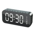 thumbnail image 1 of LBECLEY Portable Sound Bar Subwoofer Speaker Clock Rectangular Alarm A18 Bluetooth Wireless Speaker Soundbar for Computer Desktop Black One Size, 1 of 9