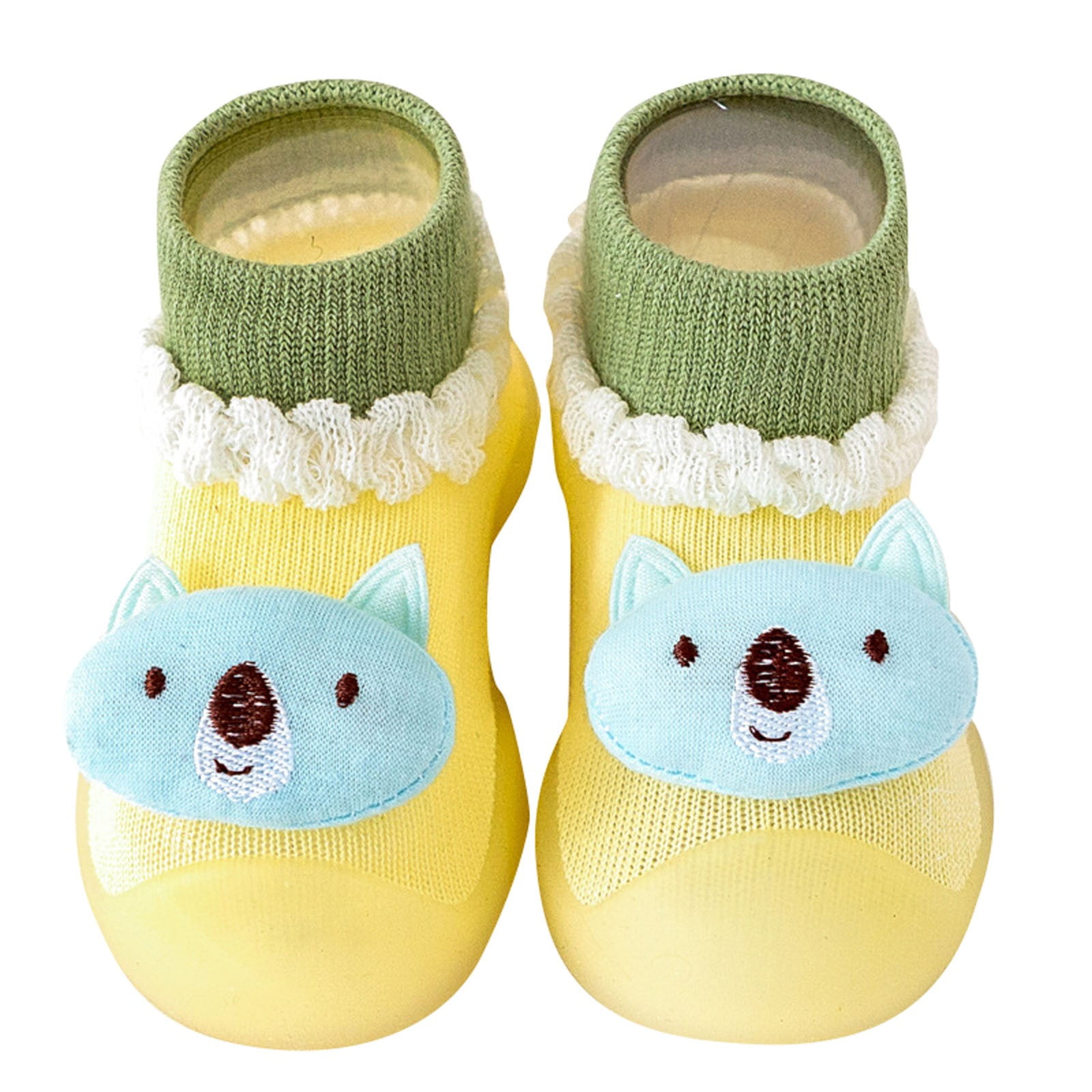 LBECLEY Toddler Baby Sock Shoes Cute Cartoon Rubber Soft Sole Boys ...