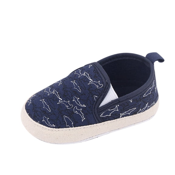 LBECLEY Toddler Girls Shoes Cute Children Toddler Shoes Boys and Girls Floor Sports Shoes Flat Soles Soft Soles Non Slip Comfortable Slip on Color Prints Shoes 6 Year Old Boy Blue 13