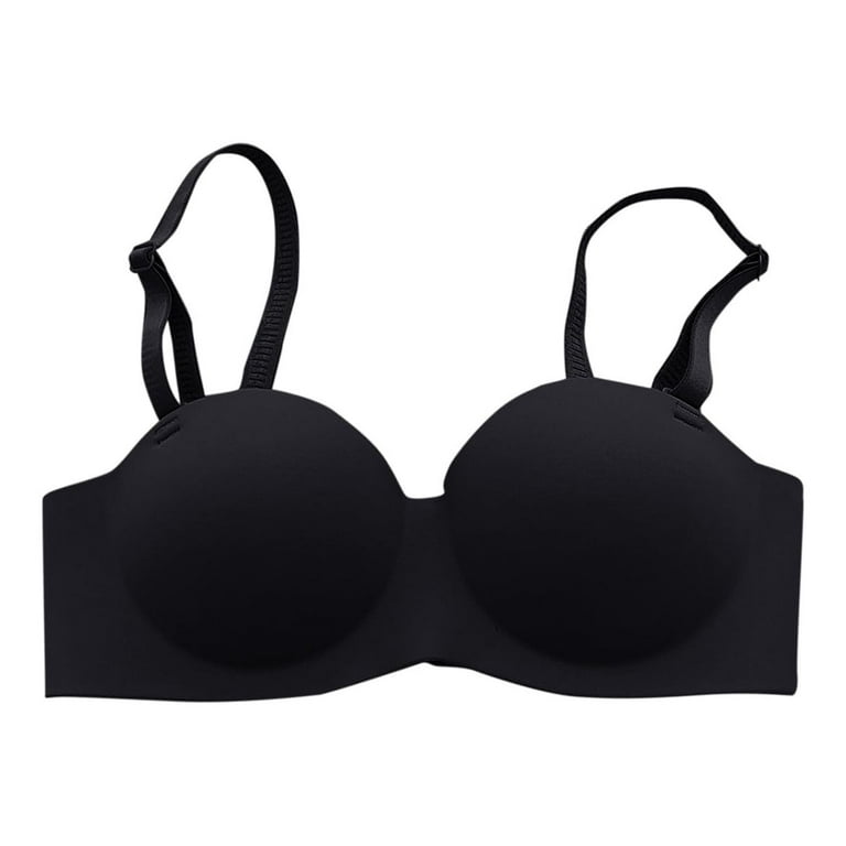 Women Without Steel Ring Small Breasts Gathered Thin Bra Breathable  Comfortable Bra No Wire Bra