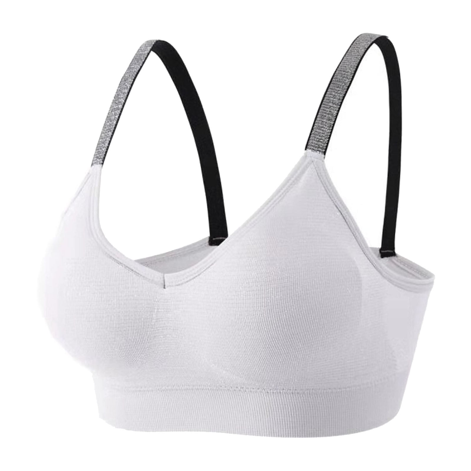 LBECLEY Women Support Bras Silver Ribbon Hundreds Of Bottoming