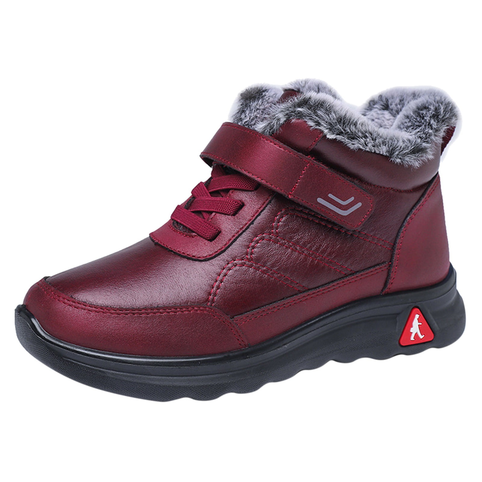 LBECLEY Womens Extra Wide Width Snow Boots Women Shoes Winter Plush