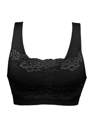 Cover Bra with Front Top Seamless Women's Sports Bra Lace Lace