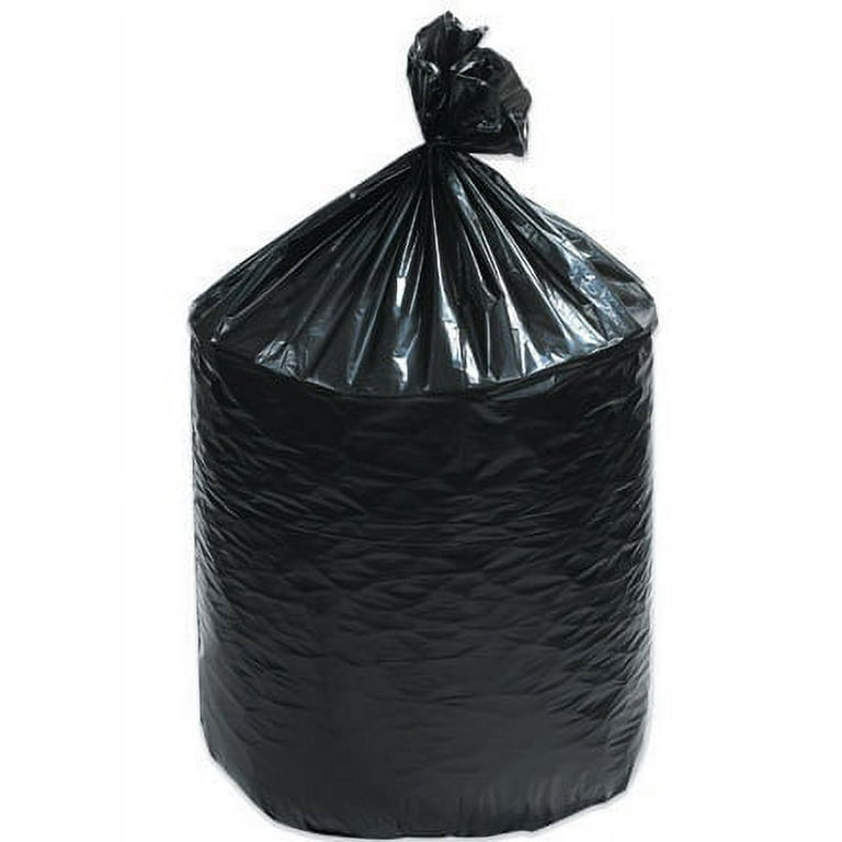Plasticplace 55 Gallon Trash Bags 1.5 Mil Black Garbage Bags 38 x 58 (75Count)