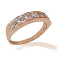 thumbnail image 1 of LBG 10k Rose Gold Cubic Zirconia Womens Eternity Ring - 9.5 - Sizes 4 to 12 Available, 1 of 4