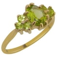 thumbnail image 1 of LBG 14k Yellow Gold Natural Peridot Womens Anniversary Ring - Size 9.25, 1 of 1