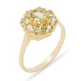 thumbnail image 1 of LBG 14k Yellow Gold Real Genuine Peridot Womens Band Ring - Size 10, 1 of 5
