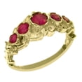 thumbnail image 1 of LBG 14k Yellow Gold Real Genuine Ruby Womens Band Ring - Size 7, 1 of 4