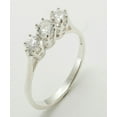 thumbnail image 1 of LBG 9k White Gold Synthetic Cubic Zirconia Womens Anniversary Ring - Size 10, 1 of 6