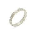 thumbnail image 1 of LBG British Made 10k White Gold Cubic Zirconia Womens Promise Ring - 33 size options - Size 9.5, 1 of 6