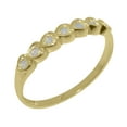 thumbnail image 1 of LBG British Made 10k Yellow Gold Natural Opal Womens Eternity Ring - 33 size options - Size 9, 1 of 9