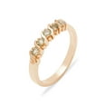 thumbnail image 1 of LBG British Made 14k Rose Gold Natural Peridot Womens Eternity Ring - 33 size options - Sizes 4 to 12 Available, 1 of 6