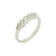 thumbnail image 1 of LBG British Made 14k White Gold Natural Diamond Womens Eternity Ring - 33 size options - Size 4, 1 of 7