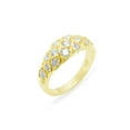 thumbnail image 1 of LBG British Made 14k Yellow Gold Cubic Zirconia Womens Band Ring - 33 size options - Size 10.25, 1 of 7