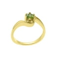 thumbnail image 1 of LBG British Made 14k Yellow Gold Natural Peridot Womens Engagement Ring - 33 size options - Size 7, 1 of 5