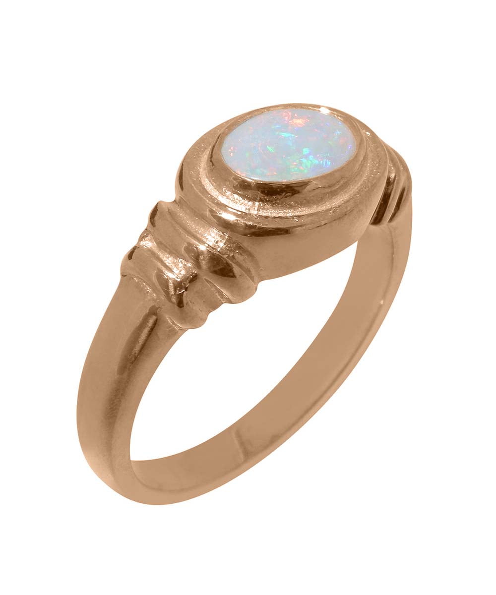 Unisex opal on sale wedding rings