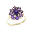 thumbnail image 1 of LBG British Made 18k White Gold Natural Amethyst Womens Statement Ring - 33 size options - Size 5.75, 1 of 5