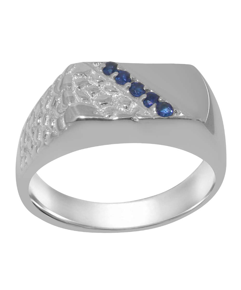 Mens natural store sapphire rings