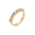thumbnail image 1 of LBG British Made 9k Rose Gold Cubic Zirconia Womens Promise Ring - 33 size options - Size 7.75, 1 of 7