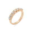 thumbnail image 1 of LBG British Made 9k Rose Gold Cubic Zirconia Womens Promise Ring - 33 size options - Size 9.5, 1 of 7
