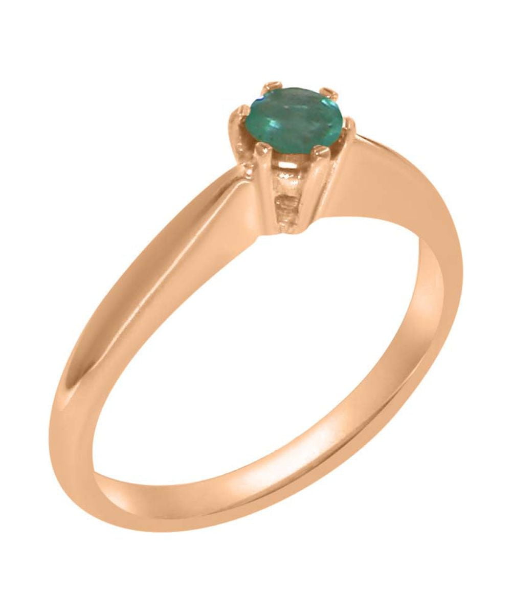 Harley Emerald Solitaire Ring | Caitlyn Minimalist