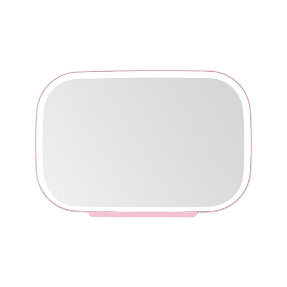LBGAJGS Car Vanity Mirror, Rechargeable LED Sun Visor Makeup Mirror with Touch Control and 3 Light Modes, High Definition Large Screen for Auto Travel
