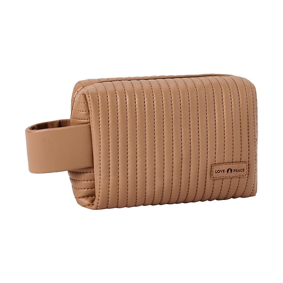 LBGAJGS Cute Cake Makeup Bag, Mini Cosmetic Pouch for Women, Portable Toiletry Storage Case, Artificial Leather Handbag Design