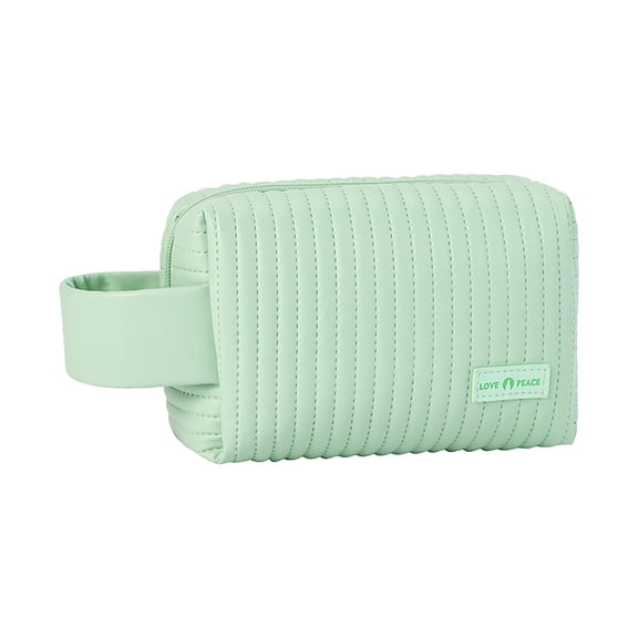 LBGAJGS Cute Cake Makeup Bag, Mini Cosmetic Pouch for Women, Portable Toiletry Storage Case, Artificial Leather Handbag Design