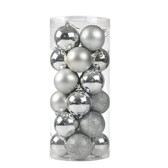 LBJTAKDP 24 Ct Christmas Balls Ornaments 1.57'' Vintage Christmas Tree Ball Decor Shatterproof Festival Pendant Hangings for Xmas Tree Decor