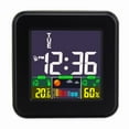 thumbnail image 1 of Voice-Activated Touchscreen Alarm Clock with Adjustable Color LCD - Multi-Generational Bedside Companion for Kids/Students/Elderly, Energy-Efficient Wake-Up System with Temperature Display, 1 of 6