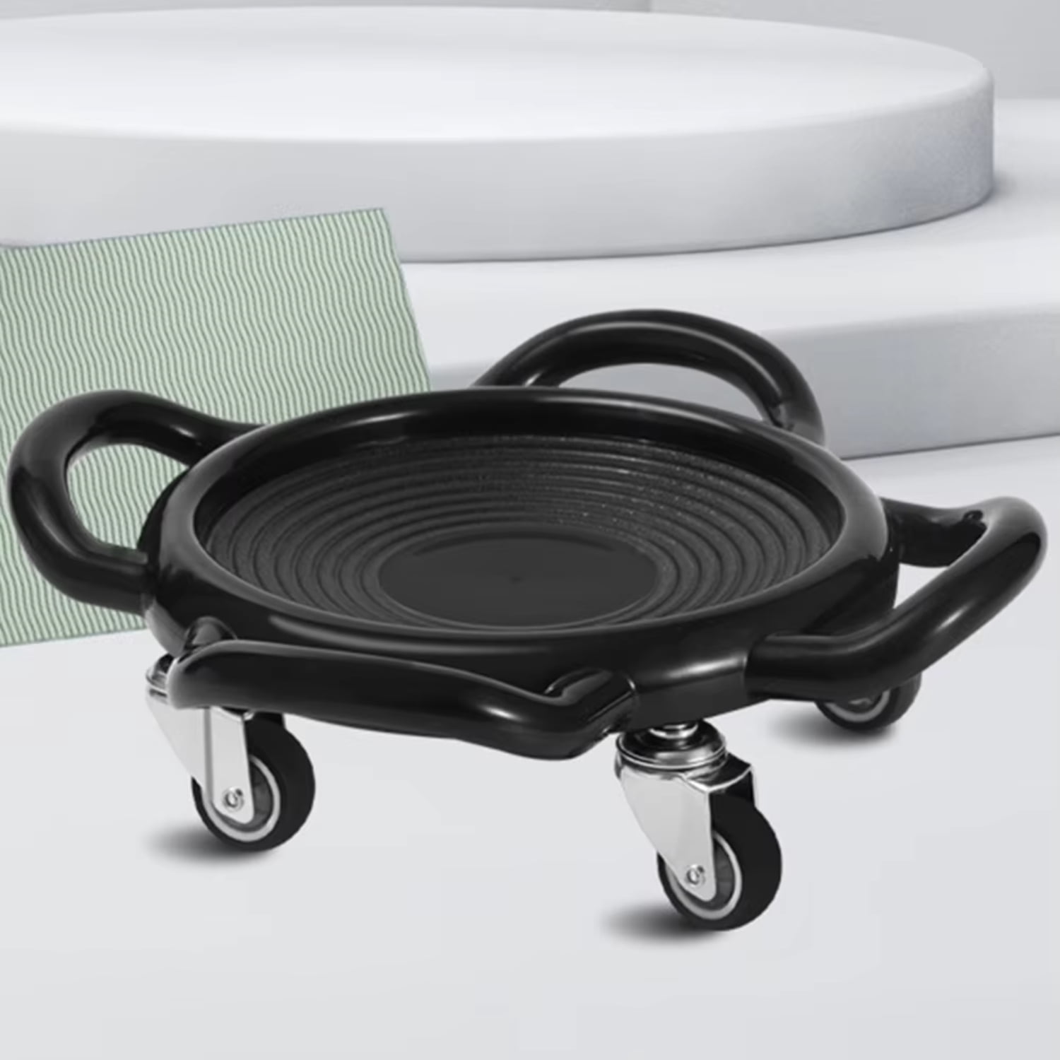 LBNGJZ 4Wheel Abdominal Sliding Board with 3 Kneel Mat for Full Body