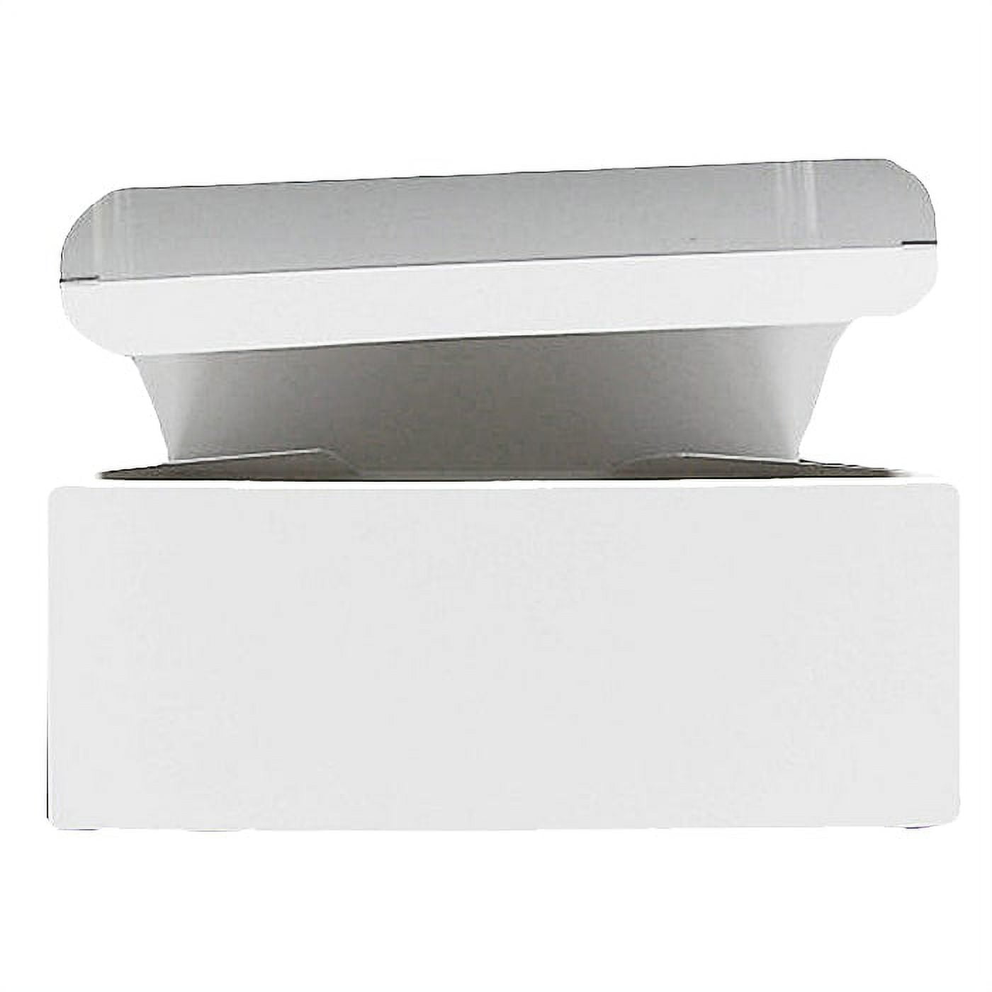 LBP 9602 Gloss White Kraft Paperboard Lunch Box - 100 / CS